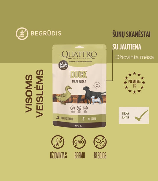 Quattro Meat Jerky skanėstai su Antiena