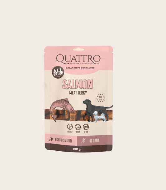 Quattro Meat Jerky skanėstai su Lašiša
