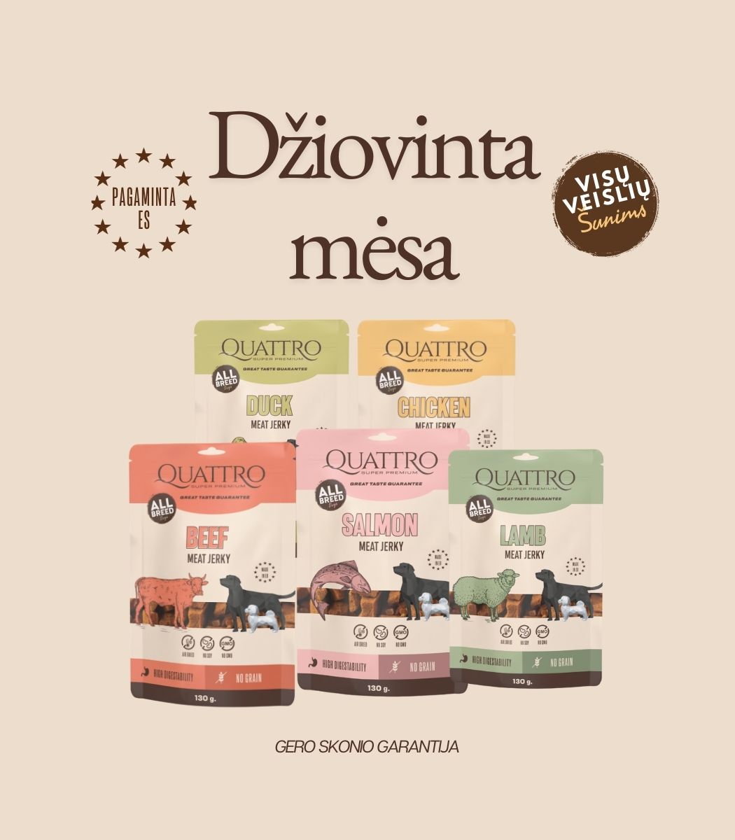 Quattro Meat Jerky skanėstai su vištiena