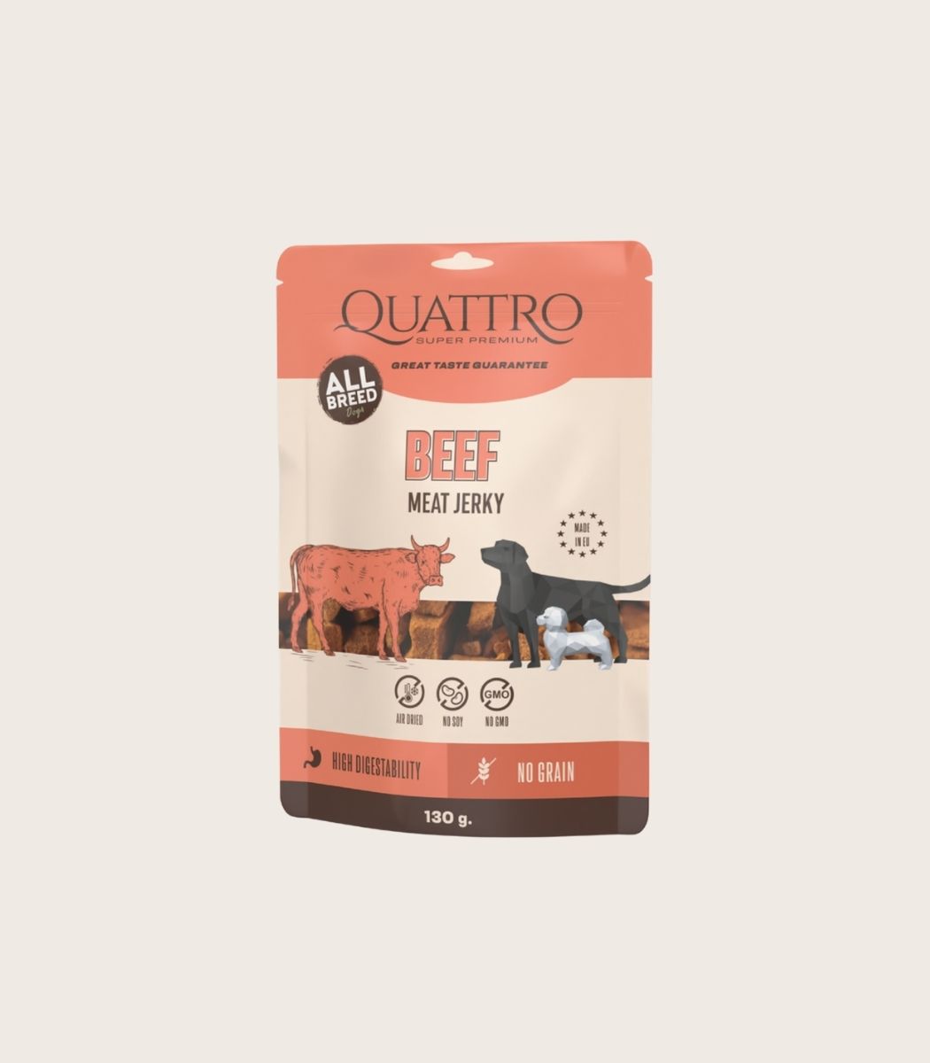 Quattro Meat Jerky skanėstai su Jautiena