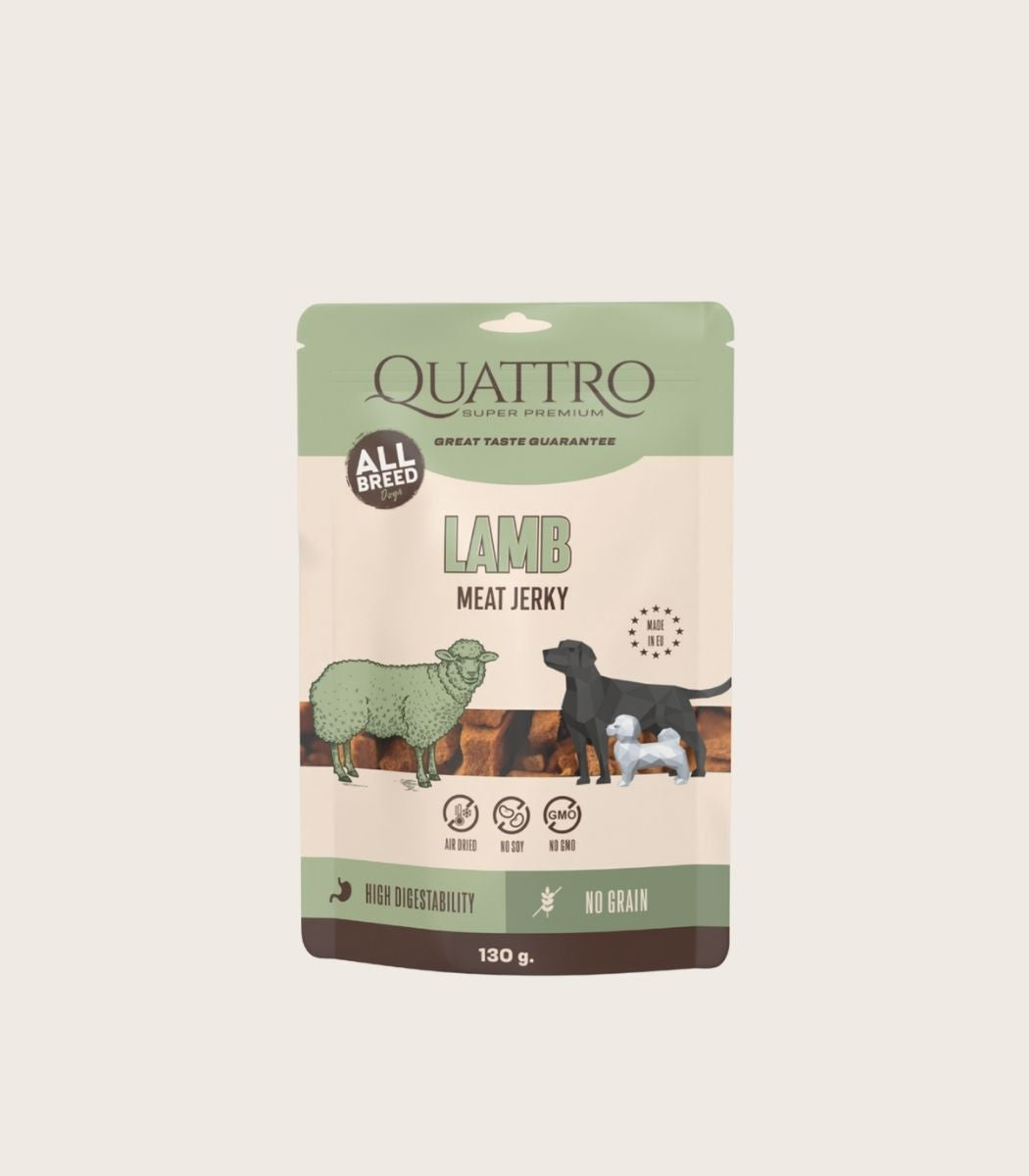 Quattro Meat Jerky skanėstai su ėriena