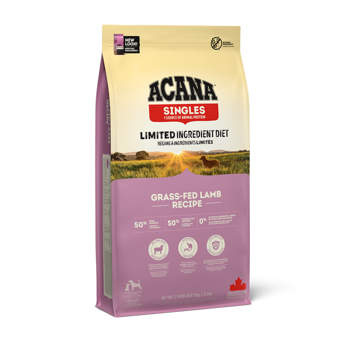Acana Grass-Fed Lamb sausas maistas šunims 11,4 kg su ėriena