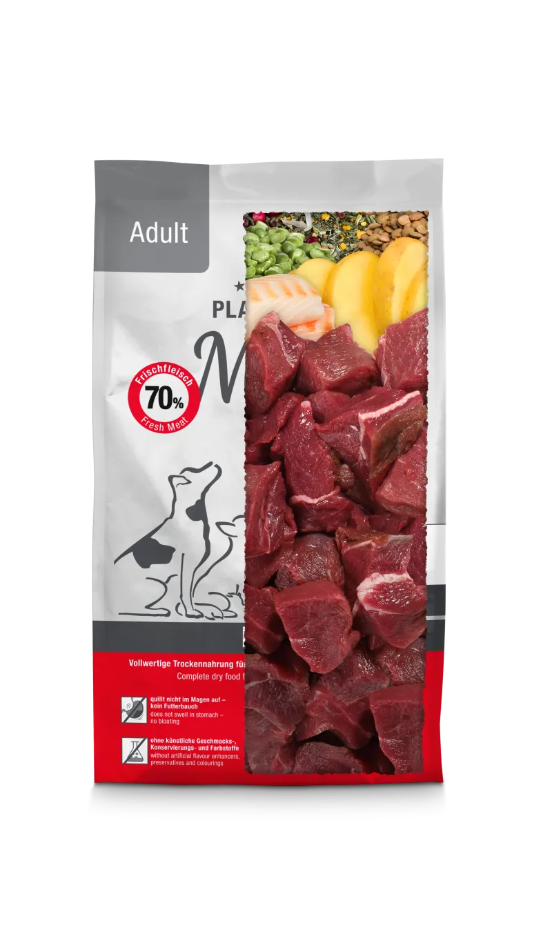 Platinum Adult Mini sausas pašaras mažų veislių šunims su jautiena