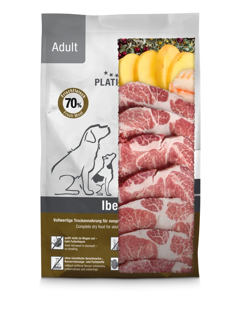 Platinum Adult sausas pašaras šunims su Iberijos kiaulių mėsa