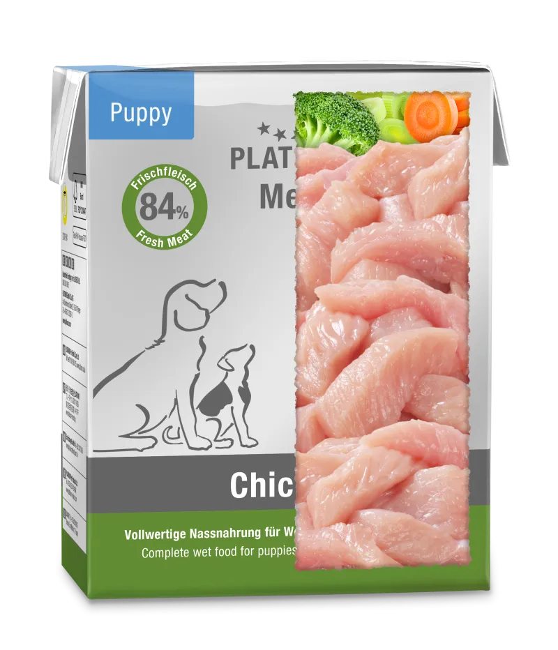 Platinum paštetas Puppy su vištiena jauniems šunims