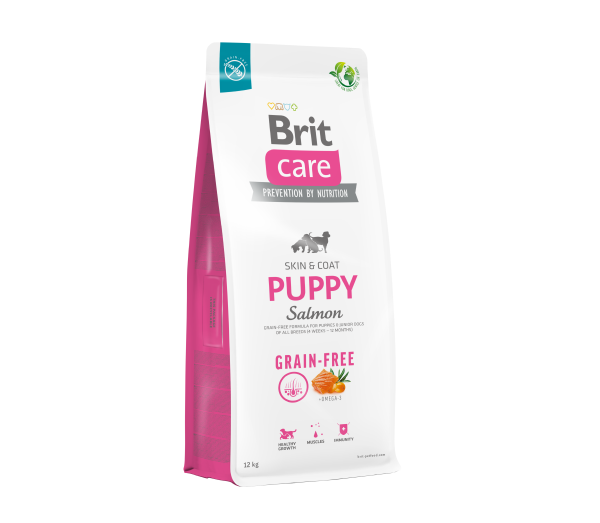 Brit Care Grain-free Puppy Salmon sausas maistas šuniukams su lašiša 12kg
