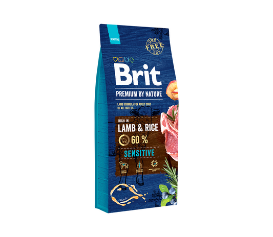 Brit Premium By Nature Sensitive Lamb s.m. šunims 3 kg