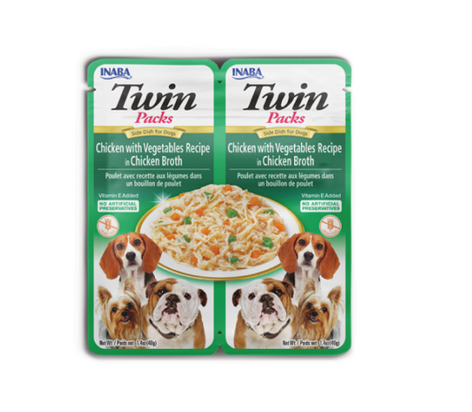 Twin Packs Dog skanėstas šunims Chicken Vegetables 80g