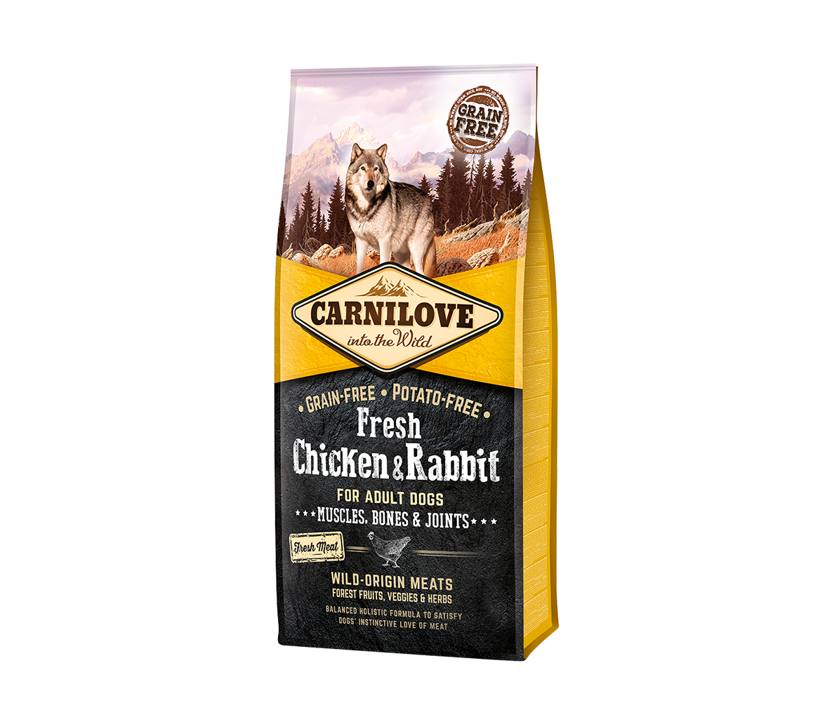 Carnilove Fresh Chicken&Rabbit for Adult s.m. šunims 12 kg