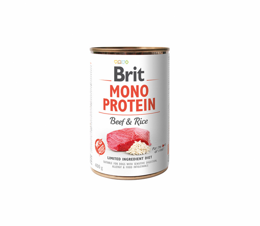 Brit Care kons. šunims Mono Protein Beef&Rice 400 g