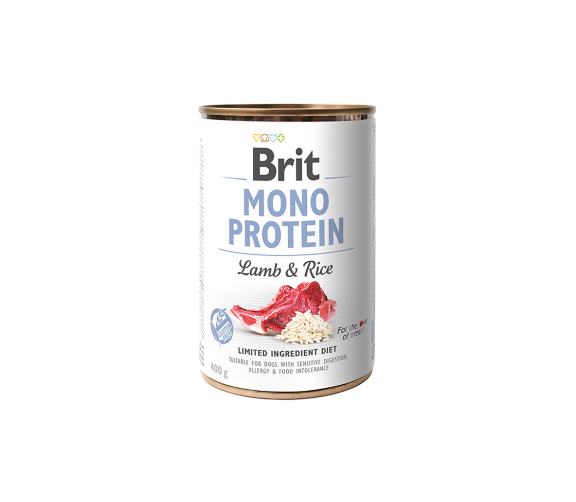 Brit Care kons. šunims Mono Protein Lamb&Rice 400 g