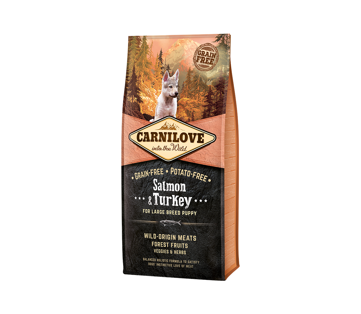Carnilove Salmon&Turkey LB Puppy s.m. šunims 1,5 kg