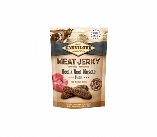 Carnilove Dog skanėstas Jerky Beef with Beef Muscle Fillet 100 g