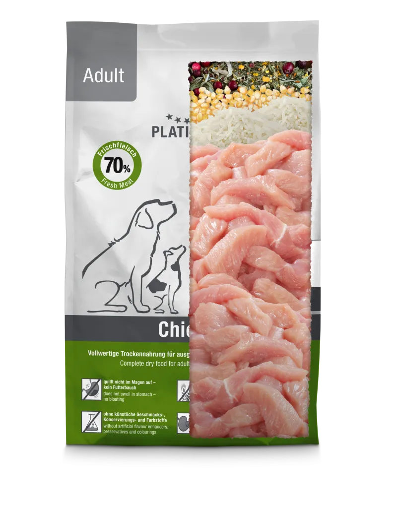 Platinum Adult sausas pašaras šunims su vištiena
