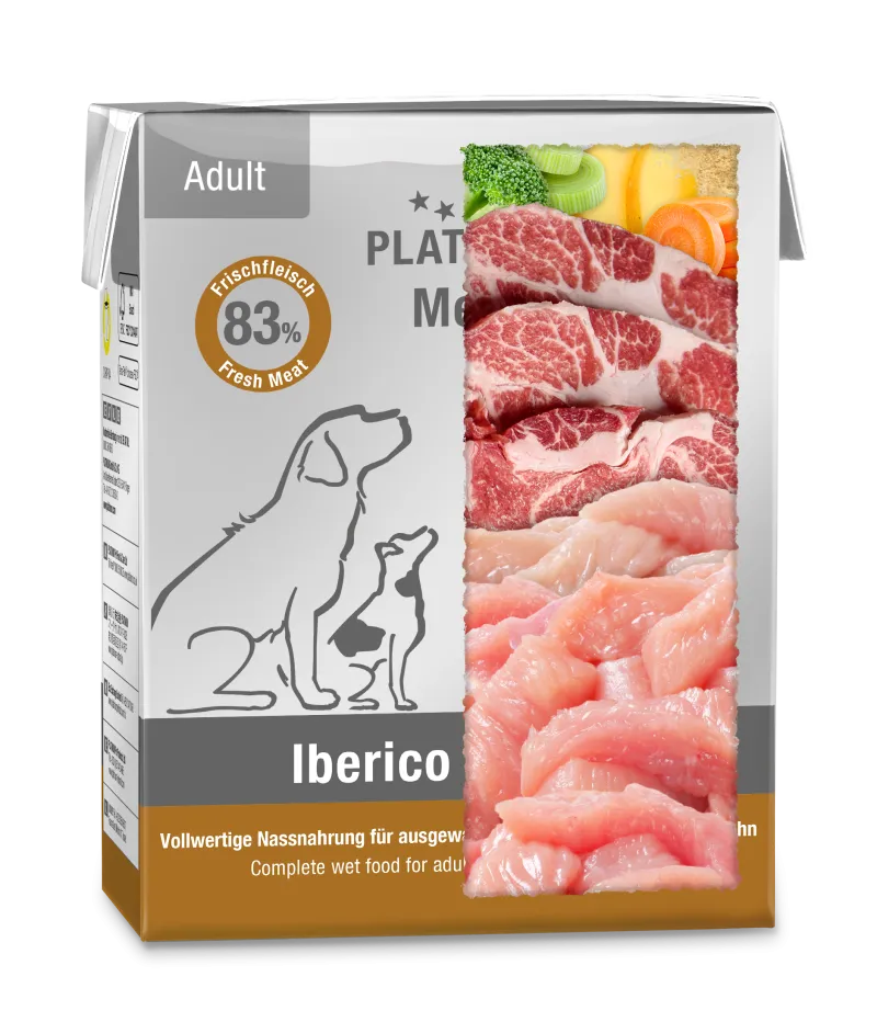 Platinum paštetas su Iberijos kiauliena ir kalakutiena suaugusiems šunims