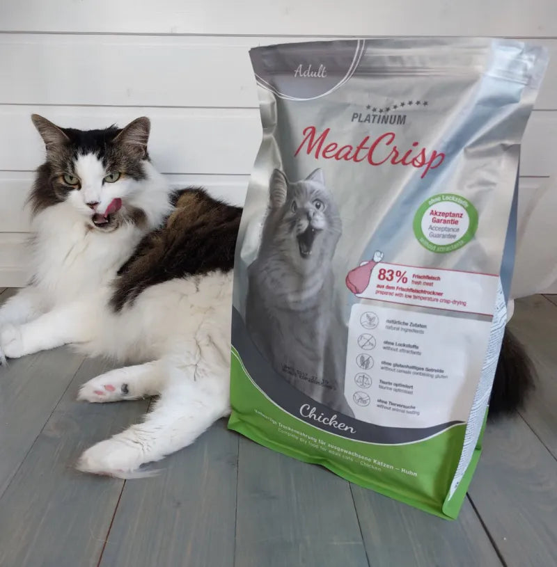 Platinum MeatCrisp visavertis sausas pašaras suaugusioms katėms su vištiena 2