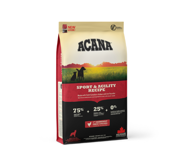 ACANA Sport&Agility sausas maistas šunims 11,4 kg aktyviems šunims
