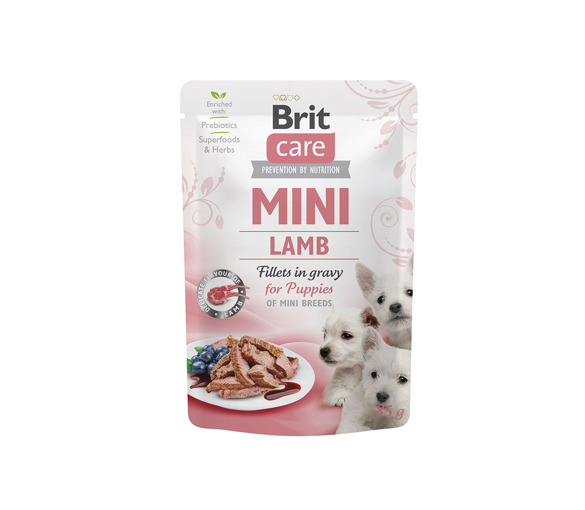 Brit Care Mini kons. šunims maiš. Puppy Lamb fillets in gravy 85 g