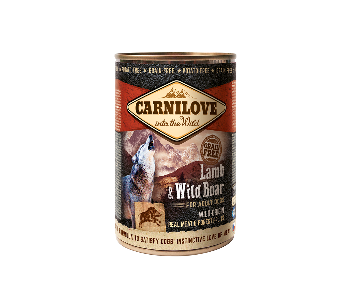 Carnilove kons. šunims Wild Meat Lamb&Wild Boar 400 g