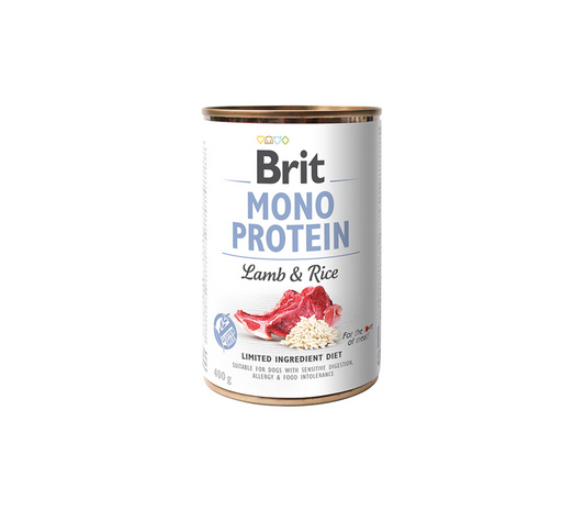 Brit Care kons. šunims Mono Protein Lamb&Rice 400 g