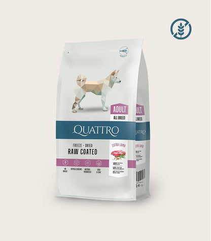 Quattro Extra Lamb su ėriena sausas šunų pašaras